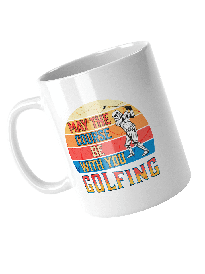 May The Course Be With You Golfing Galactic Warrior Mug product image (2)