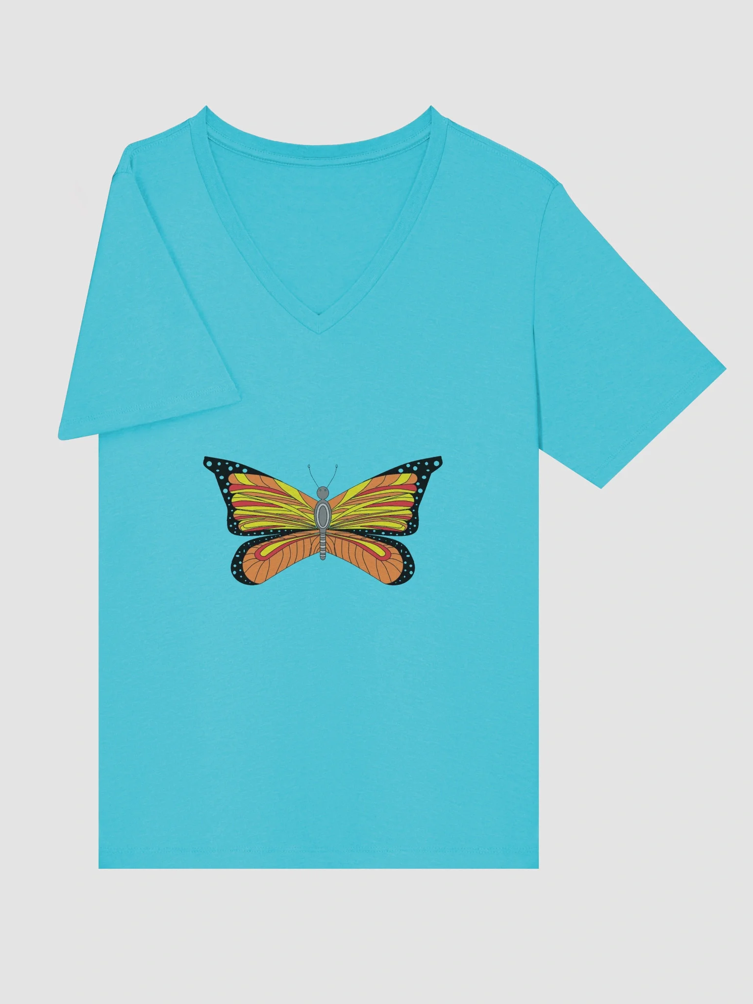 Whimsical Spoon Butterfly Women's V-Neck Tee product image (5)