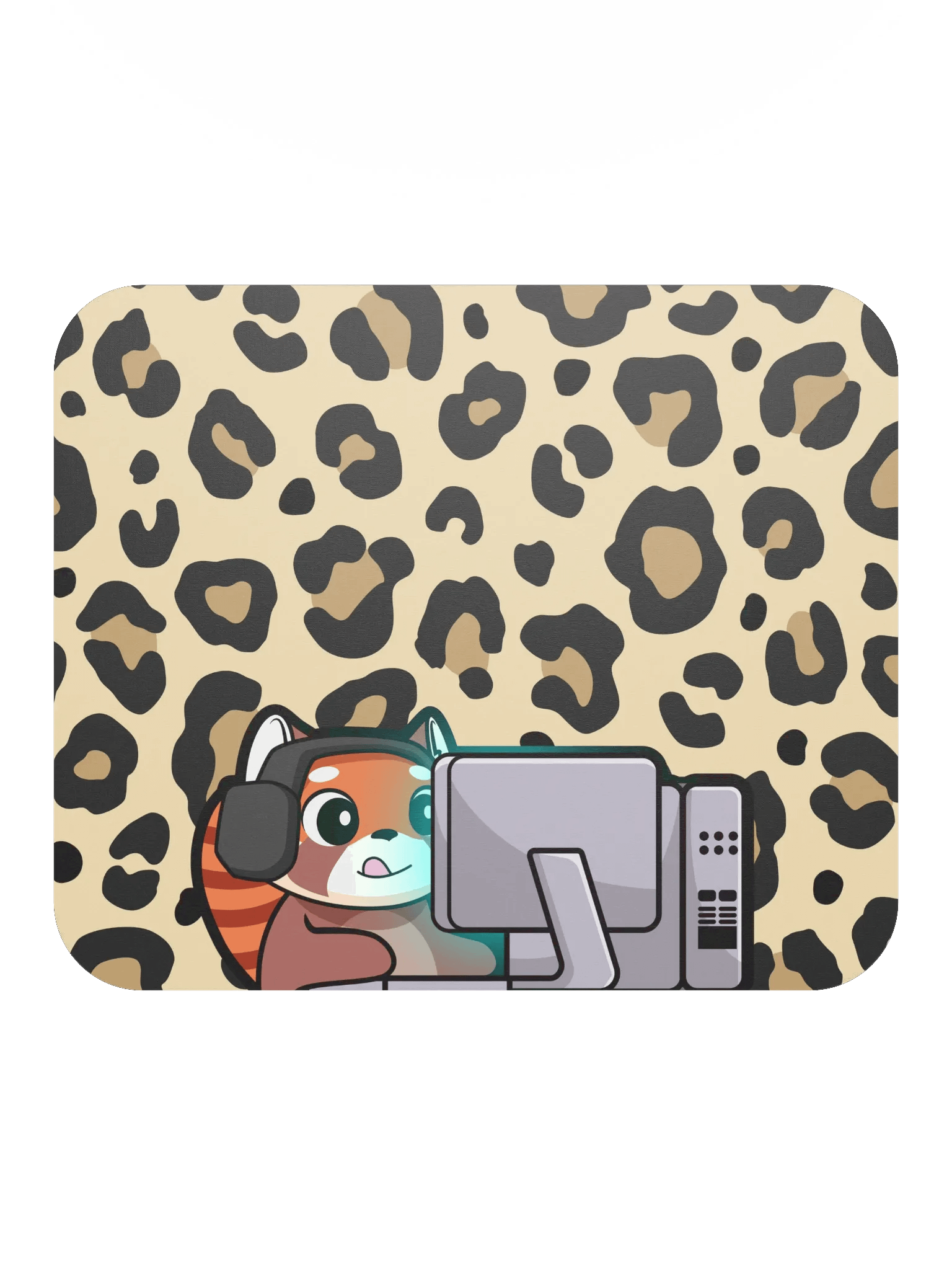Gaming Bear Mouse Pad (Leopard) - 8.7" x 7.1" product image (1)