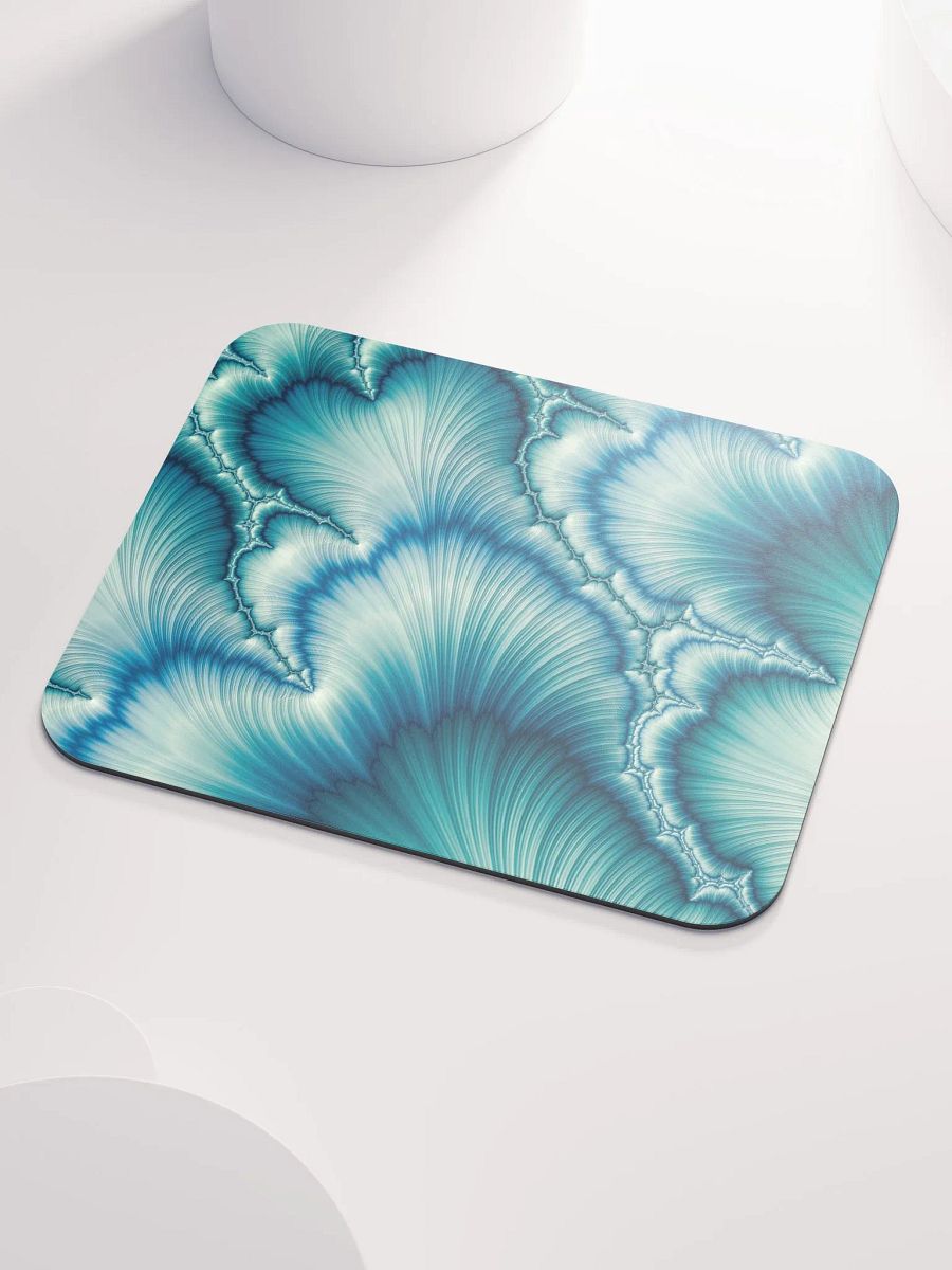Feathered Blue Fractal Mouse Pad product image (3)