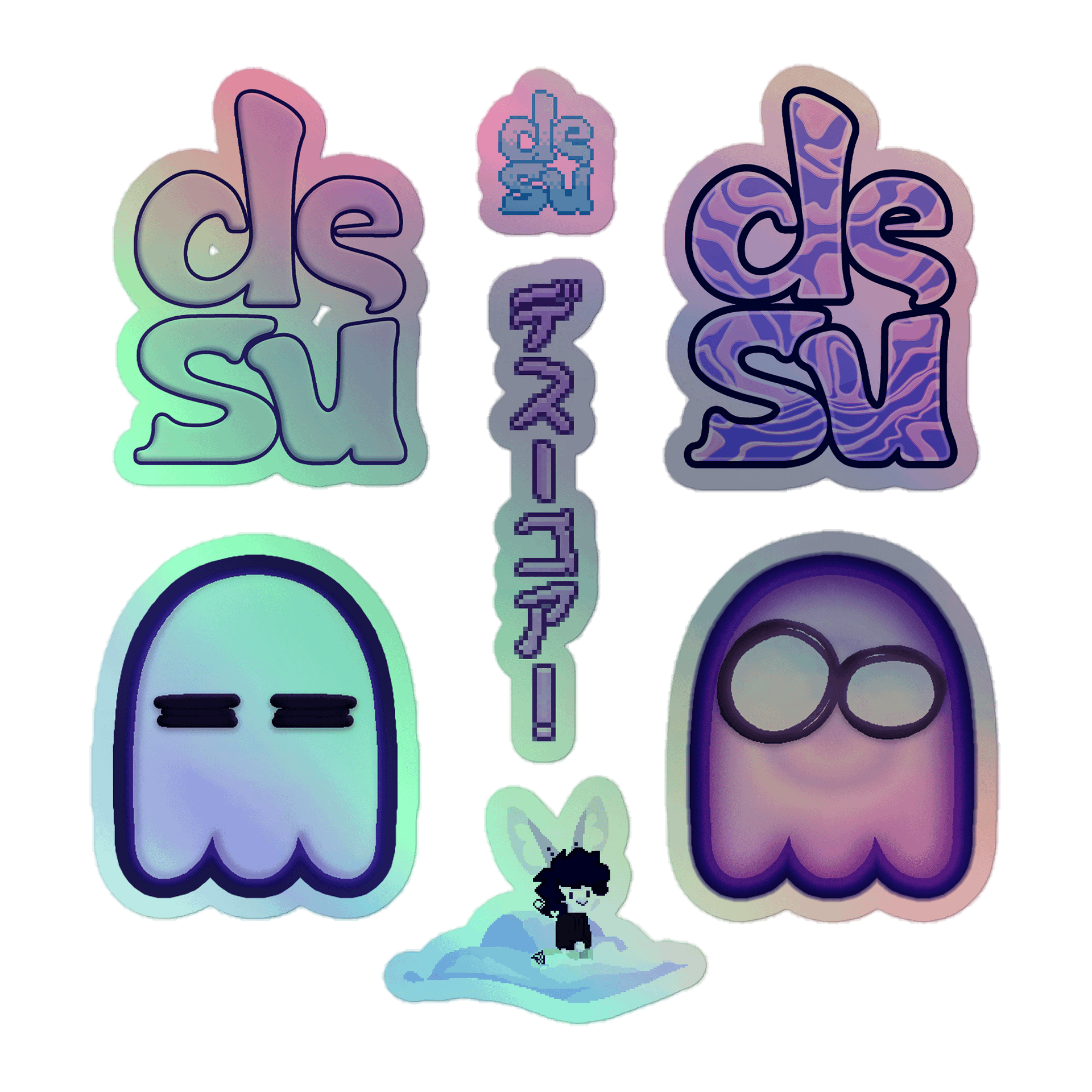 Holographic Ghosts Sticker Sheet product image (1)