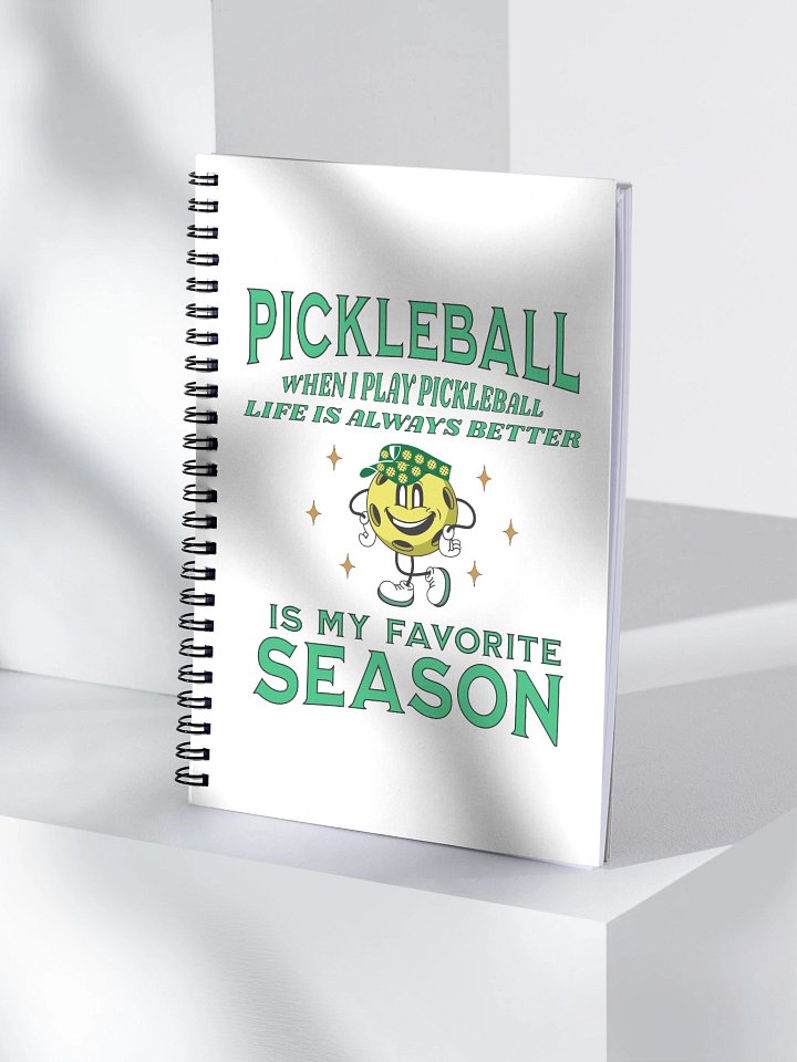 Pickleball Is My Favorite Season Passion Spiral Notebook product image (1)