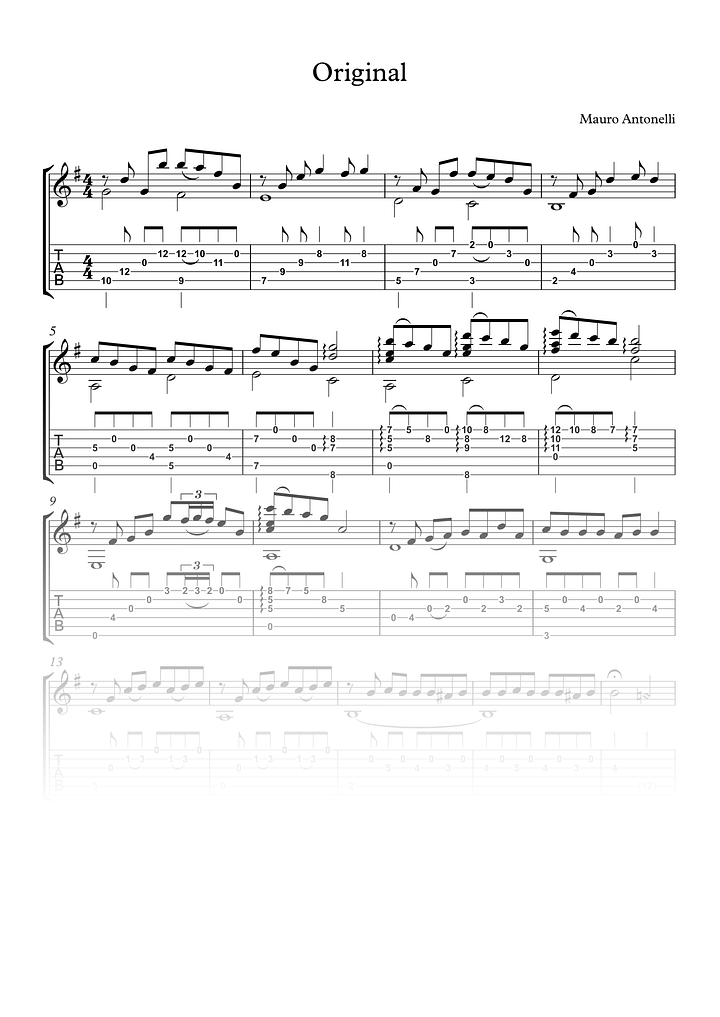 Original - Partitura + Tabs product image (1)