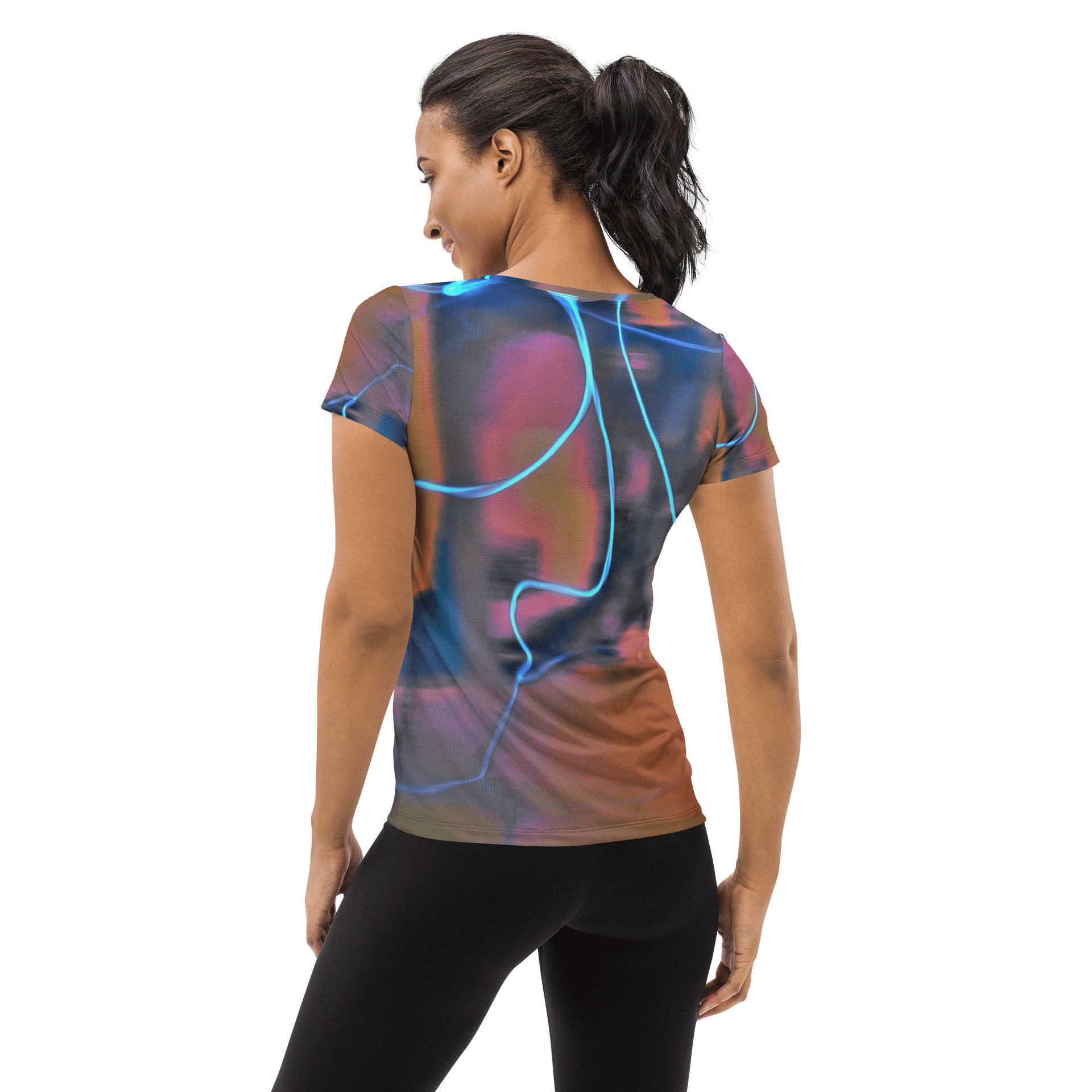 Damen T-Shirt - Elektrische Spannung in Farbe product image (2)