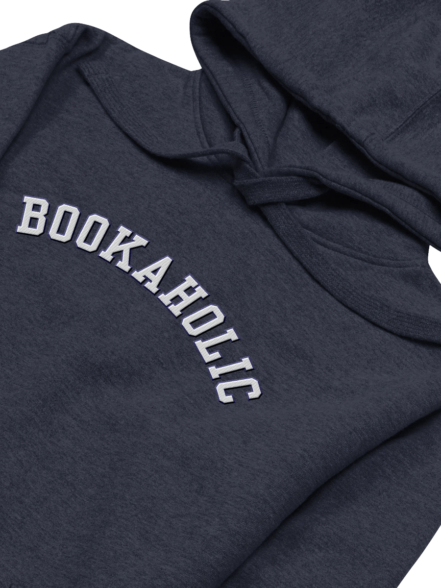 Bookaholic Embroidered Hoodie - Blue Outline product image (2)