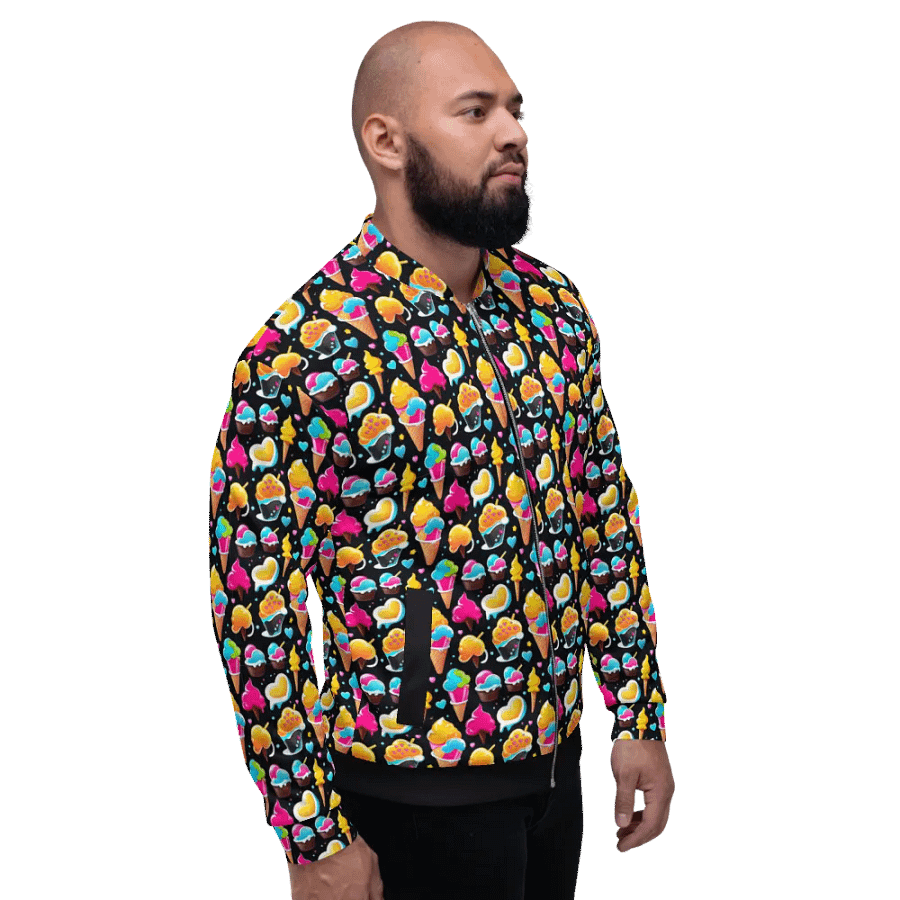Ice Cream Pattern All Over Print Jacket product image (6)