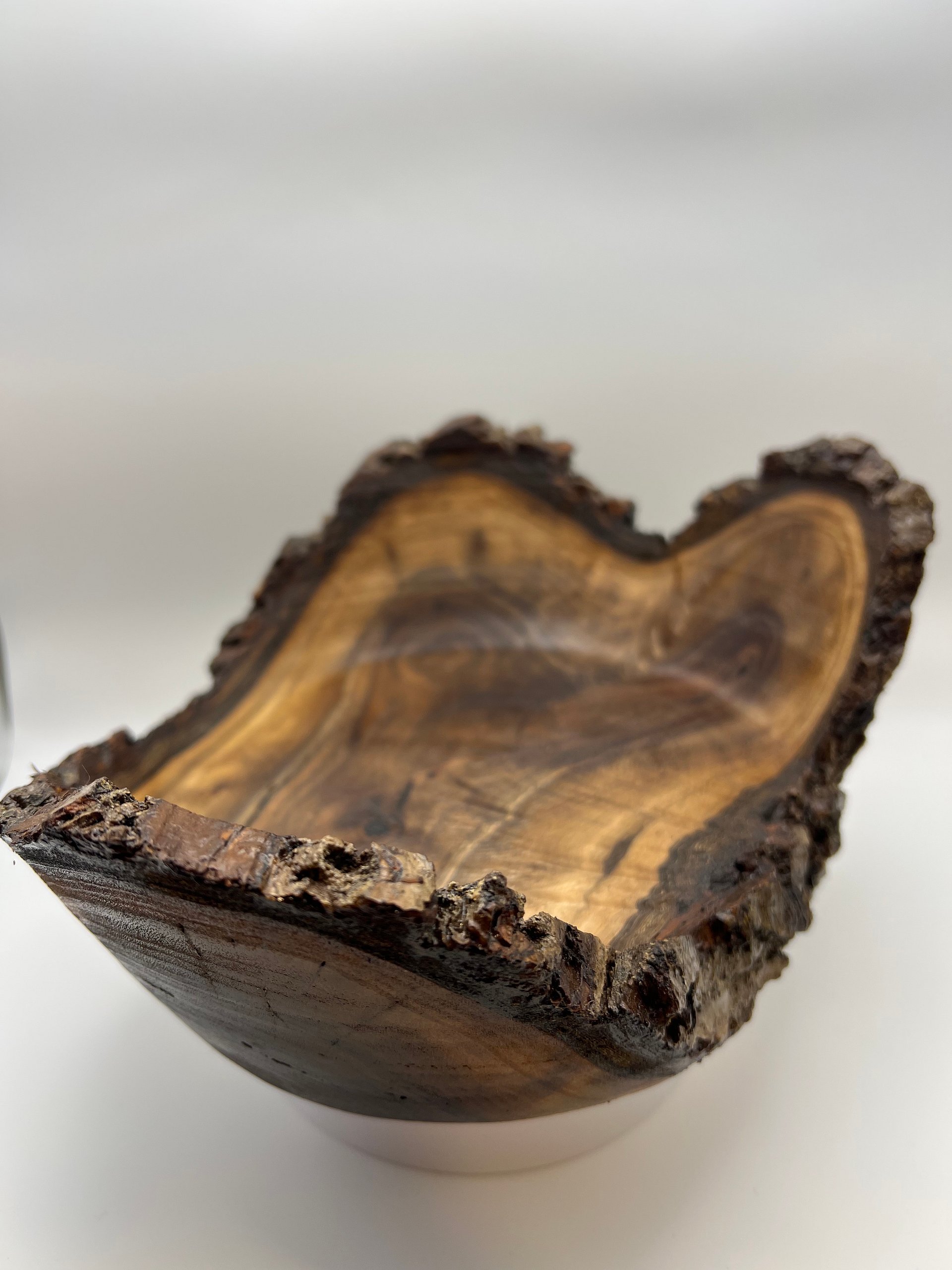 Tri-Corn Black Walnut Bowl — Live Edge Decorative Display Piece product image (2)