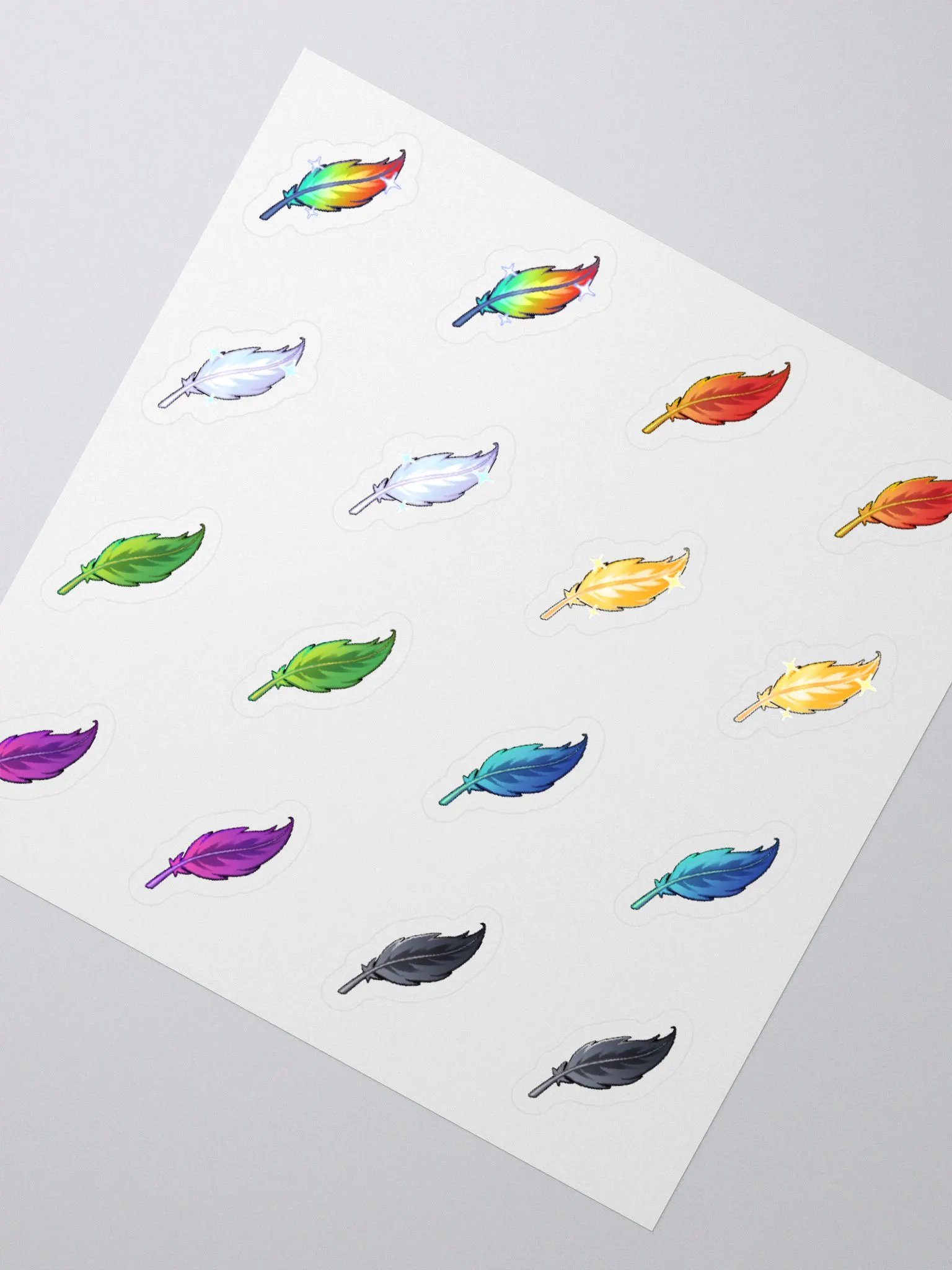Feather Collection Kiss Cut Sticker Sheet product image (2)