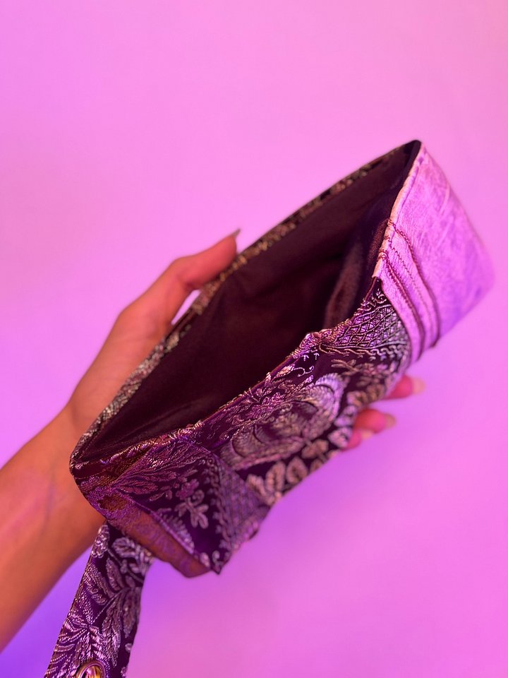 Franken Wallet (Floral Coper Gold and Purple) product image (2)