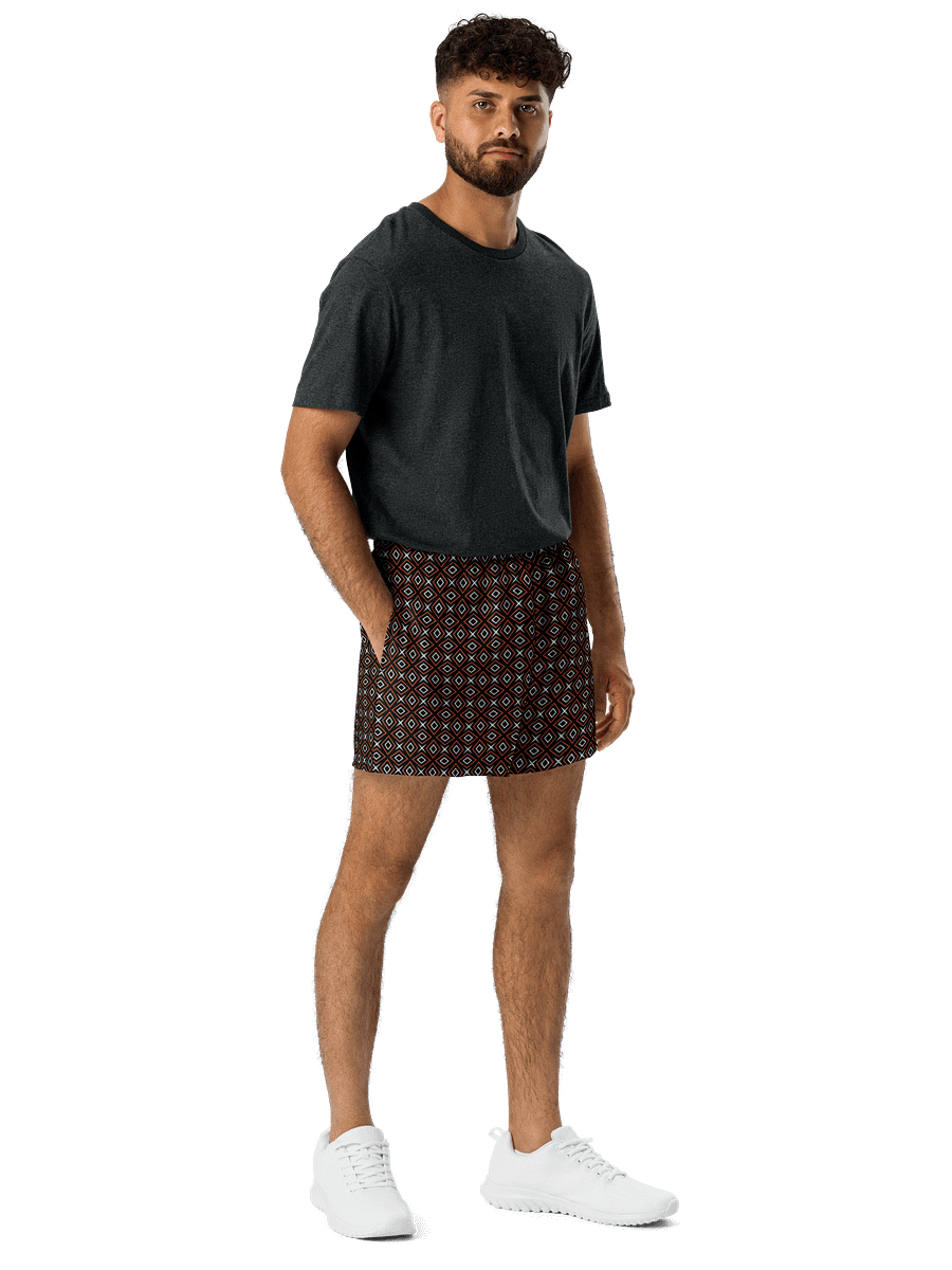 Diamond Dunes Geometric All Over Print Unisex Athletic Short Shorts product image (6)