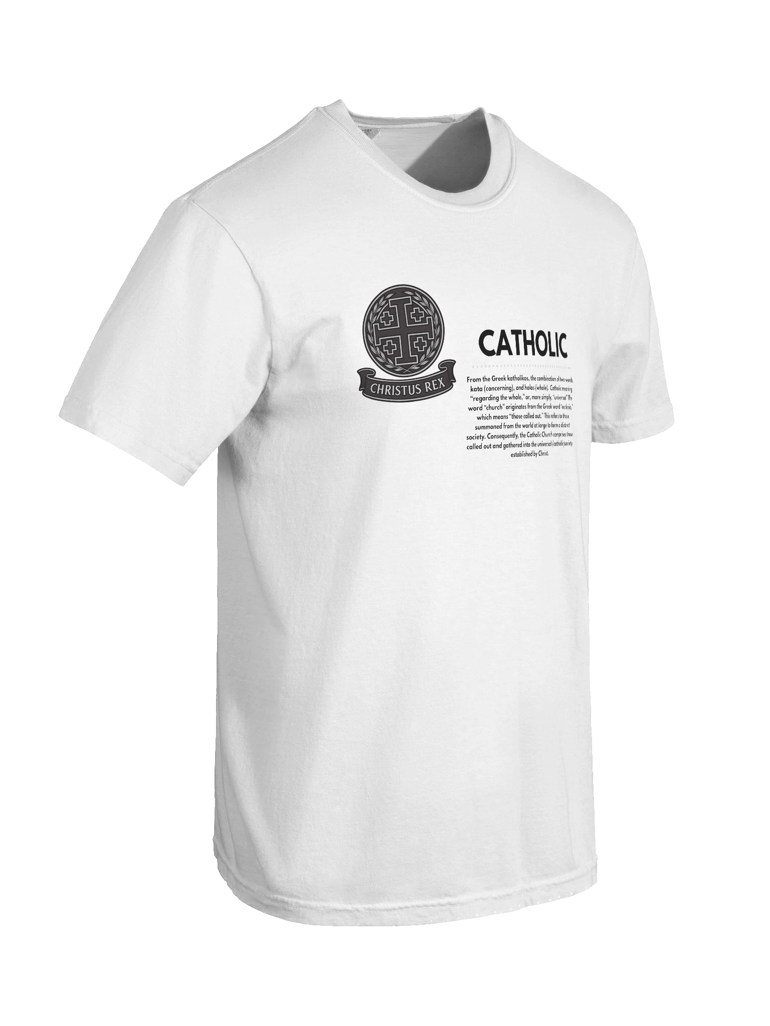 Catholic tee white product image (8)