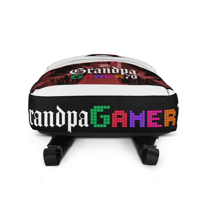 Pixelated Grandpa Gamer Backpack product image (2)