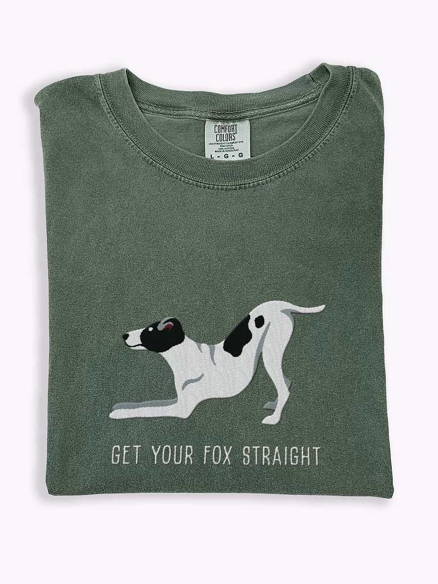 Get Your Fox Straight T-Shirt(Embroidered) of a Smooth Fox Terrier(Black & White) product image (1)
