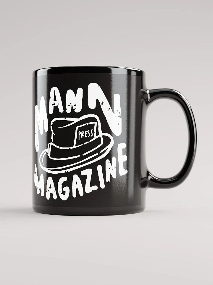 MANN Magazine Press Hat Black Coffee Mug product image (1)