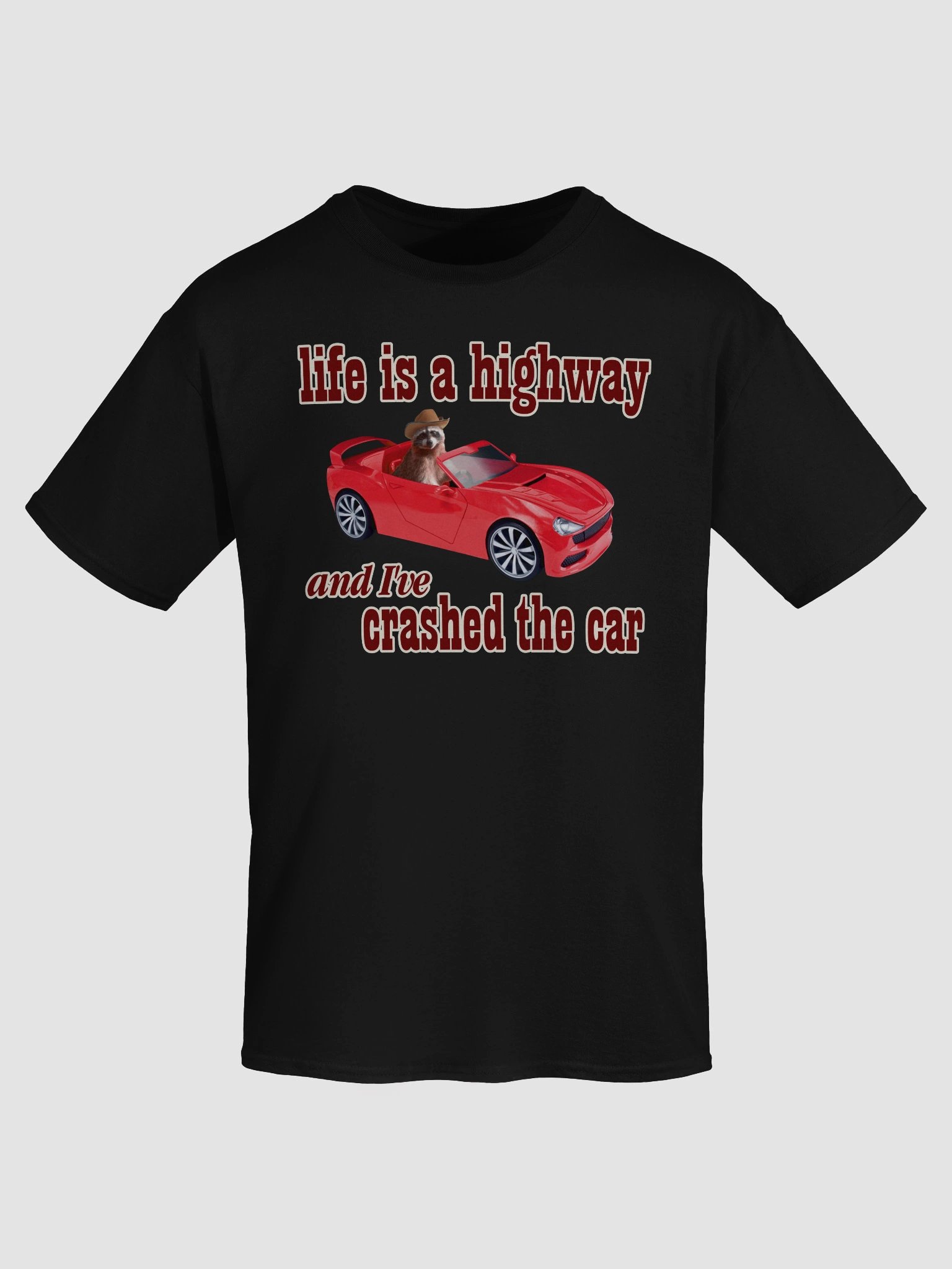 Life is a Highway - Raccoon T-shirt product image (78)