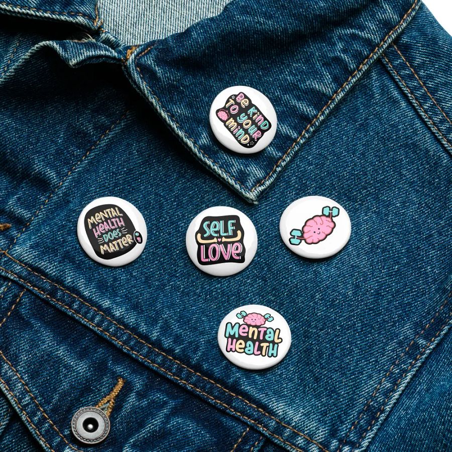 Mindful Mental Health Brain Button Set product image (16)