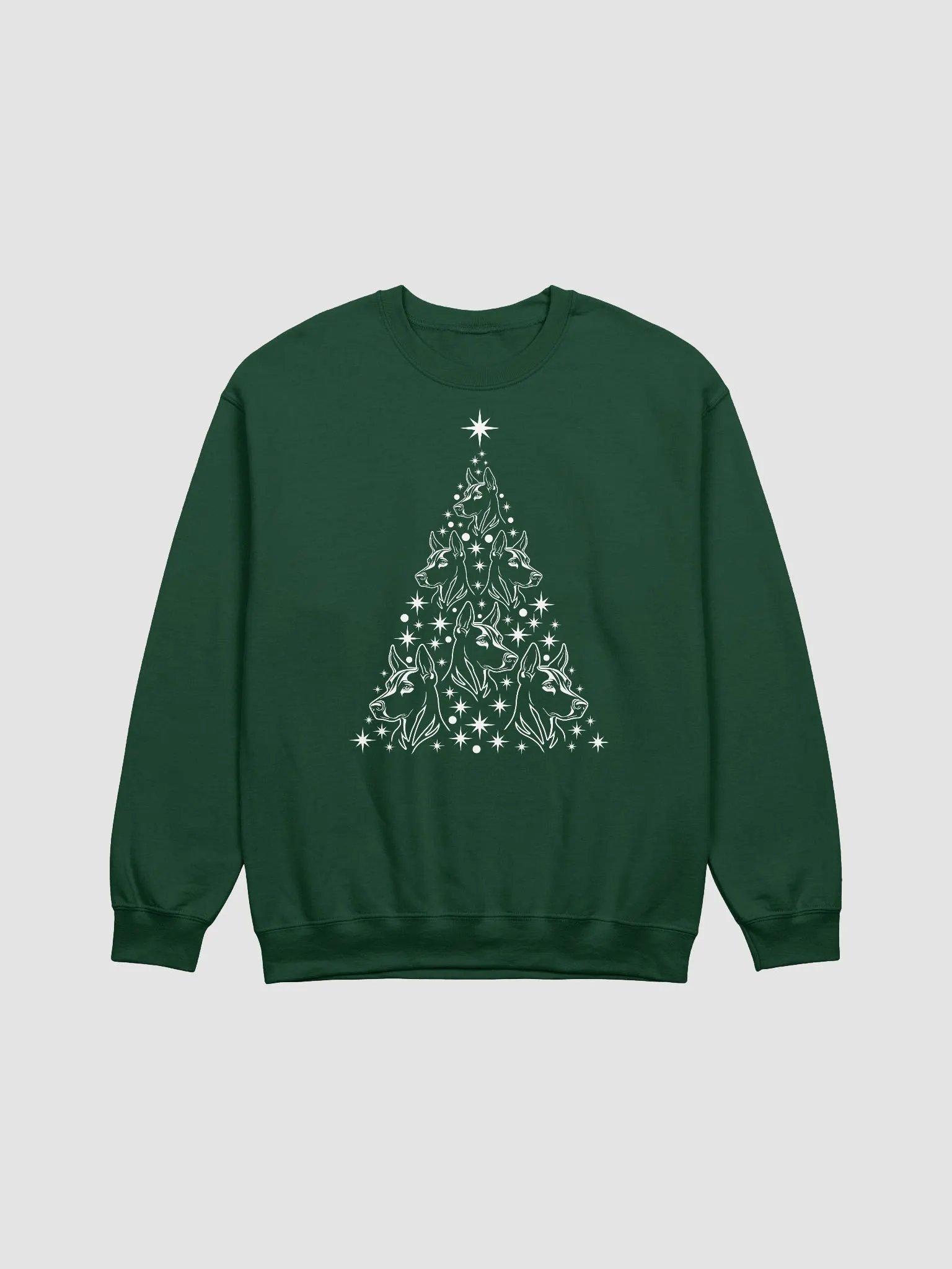 Doberman Christmas Tree Sweatshirt Design for Doberman Paw-rents product image (13)