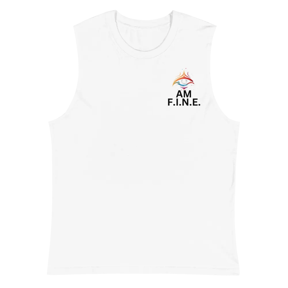 Whole World Apparel No Sleeve White T product image (2)