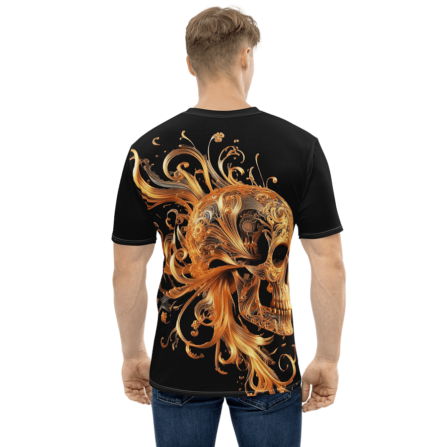 Gilded Elegance Skull All-Over T-Shirt product image (2)