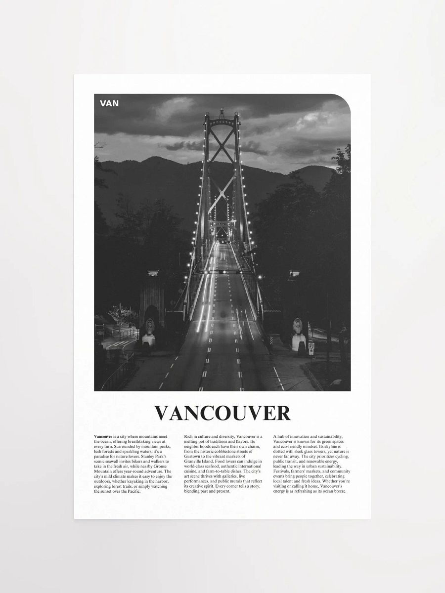 Vancouver 05 Newspaper Poster product image (5)