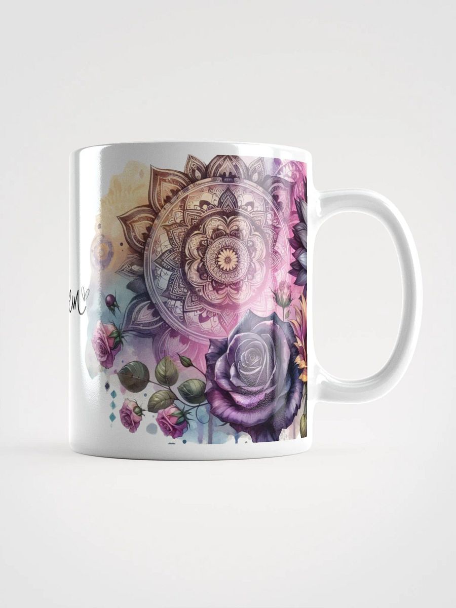 Floral Harmony Let Them White Glossy Mug product image (1)