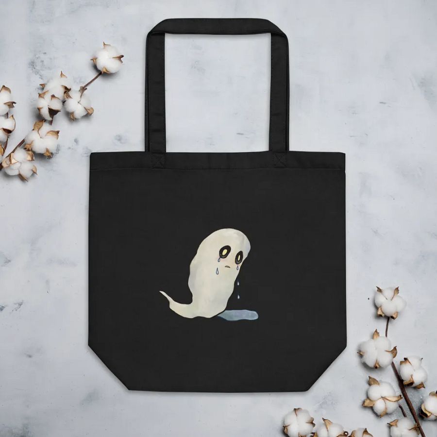 sad ghost eco bag product image (4)