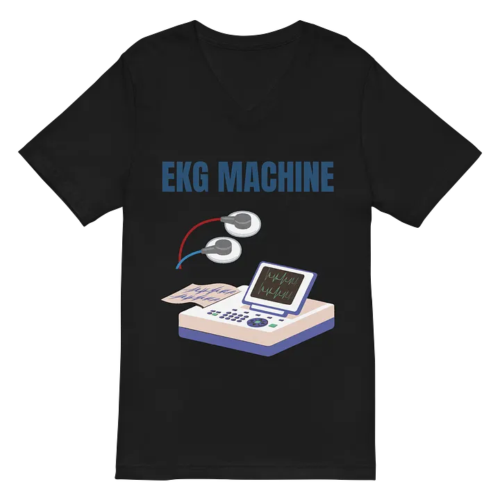 Heartbeat EKG V-Neck T-Shirt product image (3)