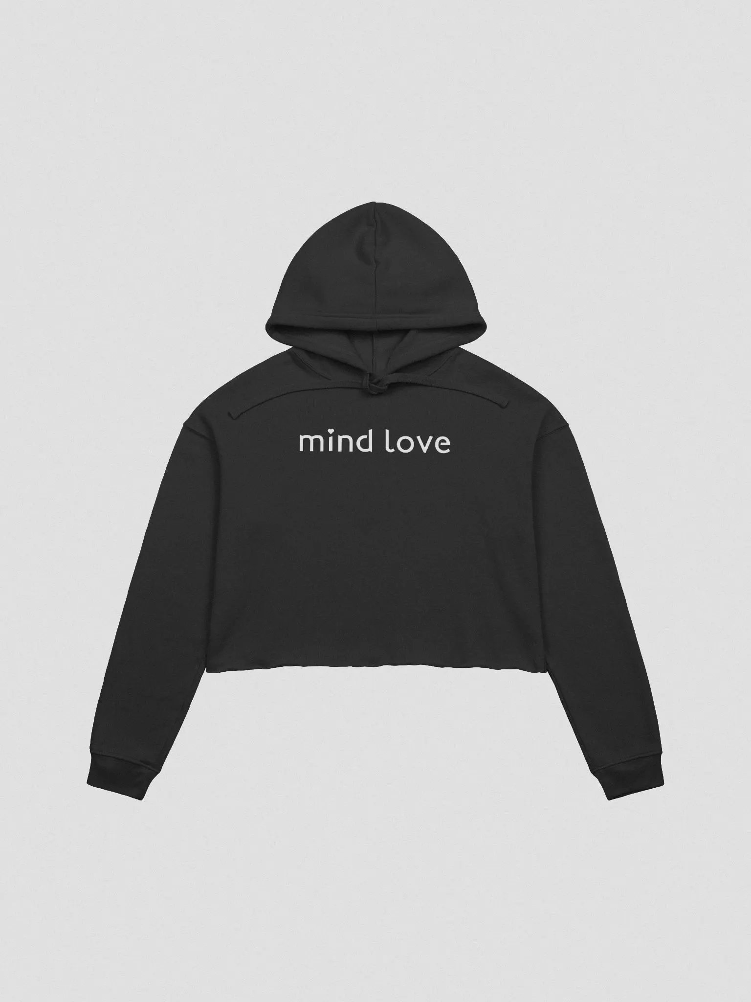 Mind Love Canvas Fleece Cropped Hoodie product image (1)