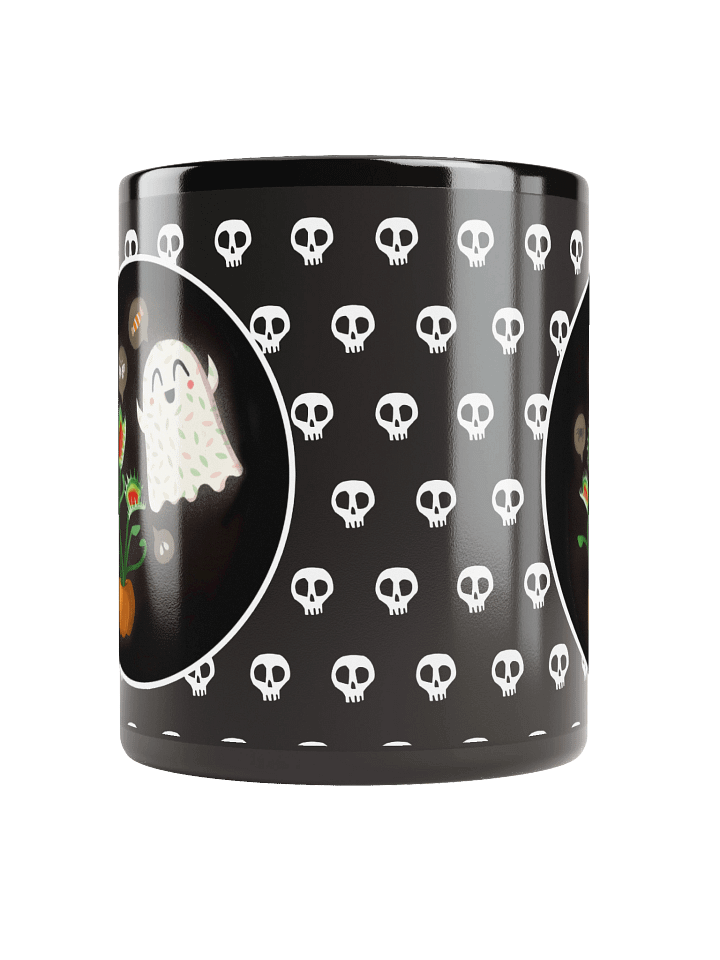 Little Ghost Plant-Lover - Carnivorous Plant - Black Ceramic Mug product image (2)