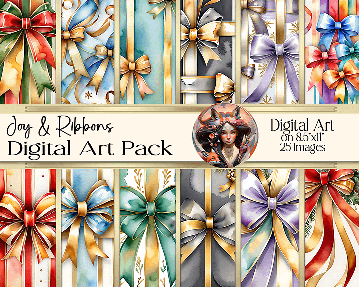 Joy and Ribbons Digital Art product image (1)