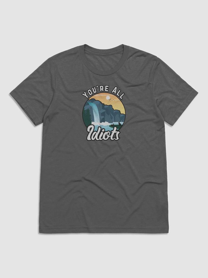 You're All Idiots Vintage Outdoor Tri-blend Unisex T-Shirt product image (2)