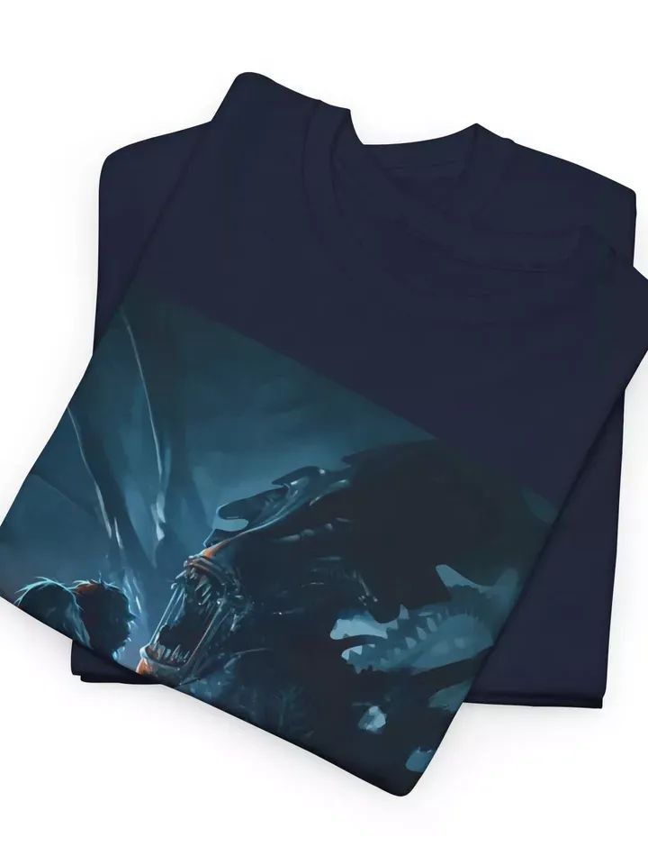 Aliens 1986 Ridley Scott Movie T shirt Unisex Heavy Cotton Tee product image (2)