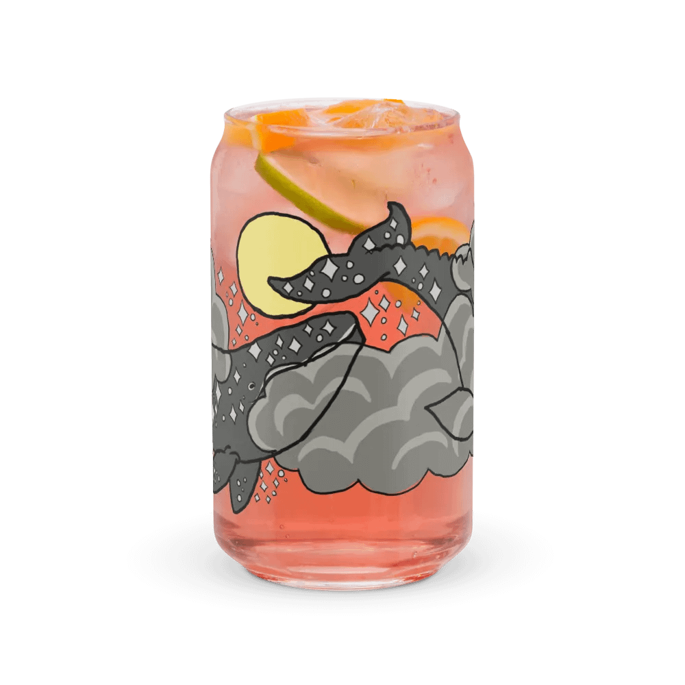 starry gray whale night sky can-shaped glass product image (7)