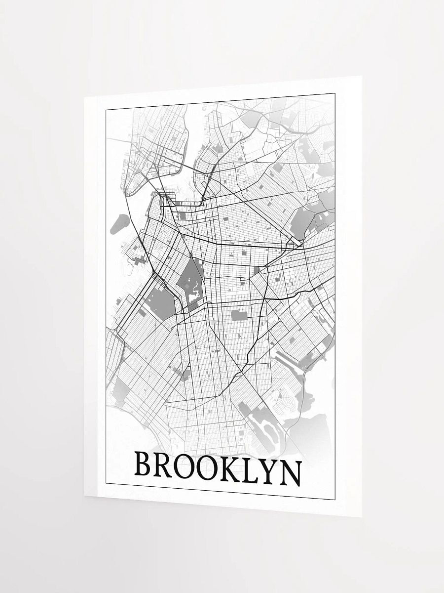 Brooklyn, New York, USA, city map print product image (10)