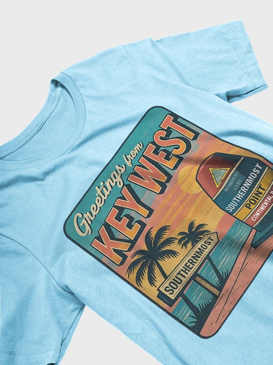 Ocean Blue Key West Florida Southernmost Point Ultra-Soft Tee product image (4)