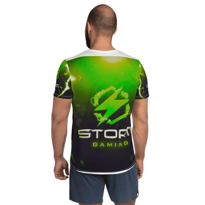 Electric Bolt All-Over Storm Gaming Clan Print Athletic Tee product image (2)