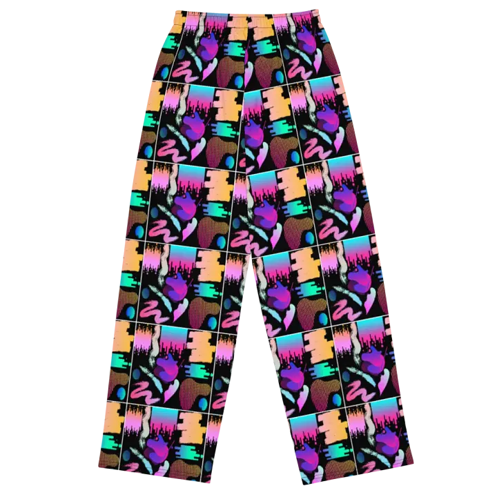 90's Pattern Unisex Wide Leg Pants | 90's Pattern Pants | 1990s Pattern product image (2)