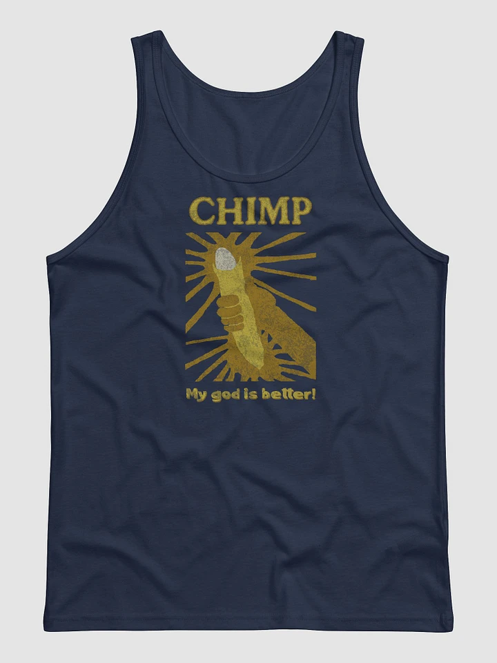 Chimp: My God Is Better Jersey Tank Top product image (2)