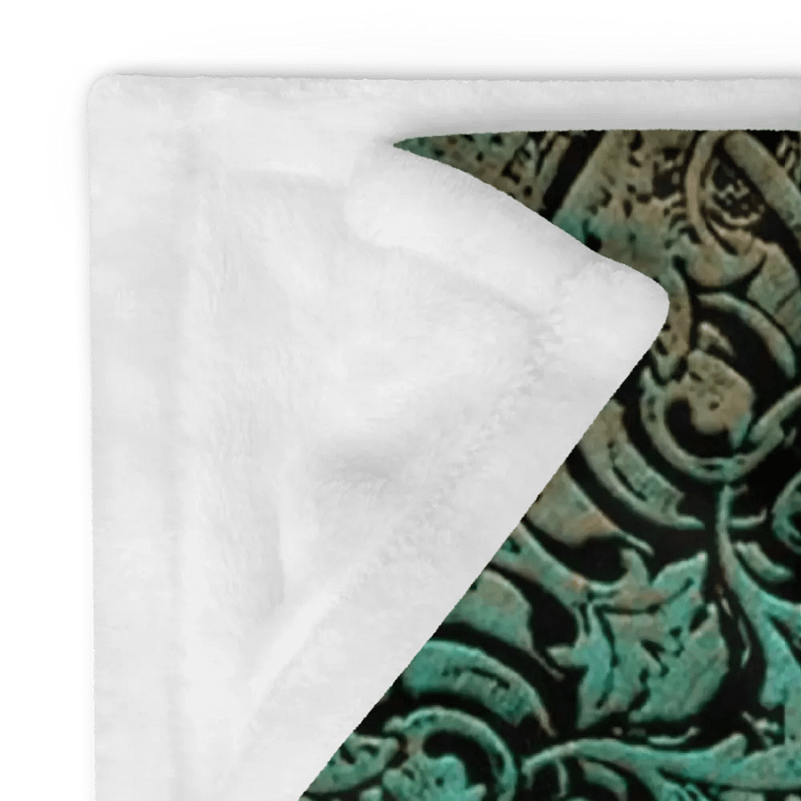Copper Patina Floral Pattern Throw Blanket product image (24)