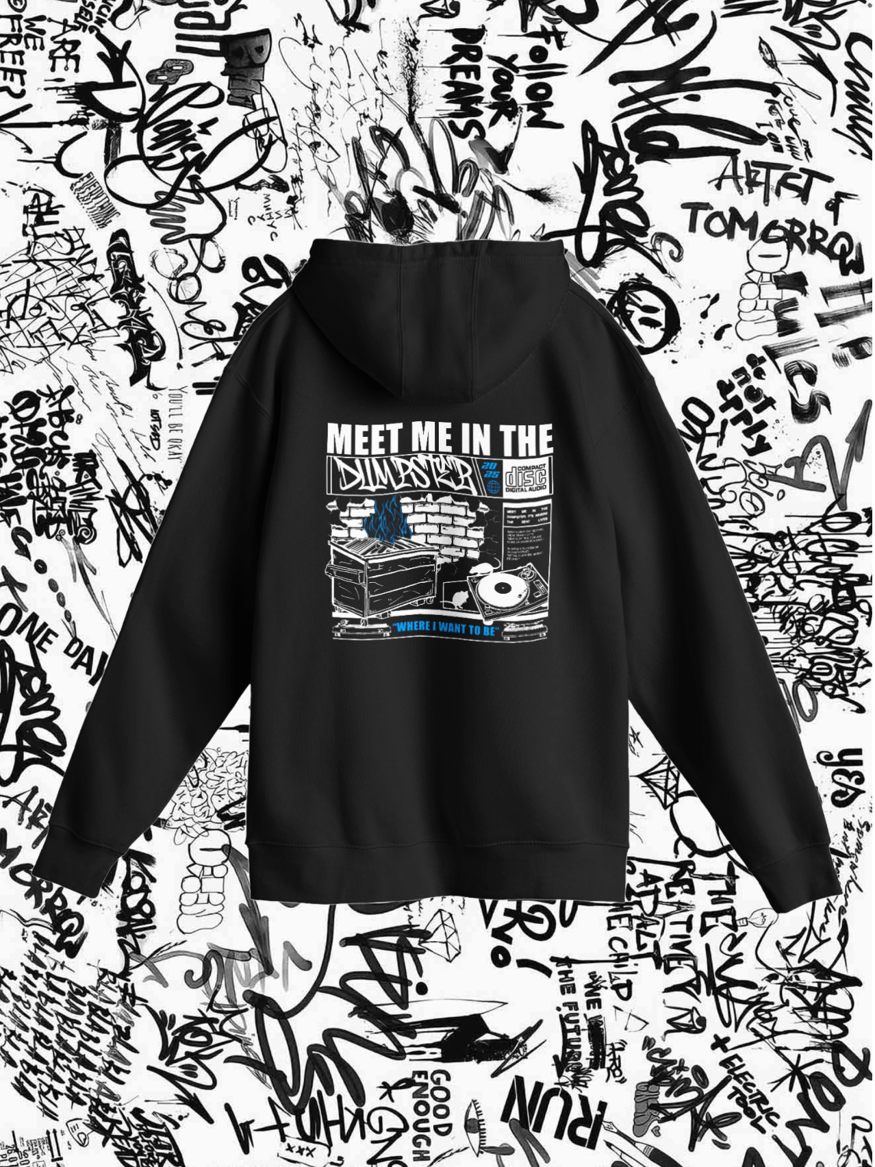 Dumpster Diver Hoodie (Black) product image (4)