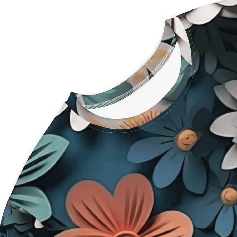 3D-Ditsy-Flowers-Seamless-Patterns T-shirt Dress - V9 product image (4)