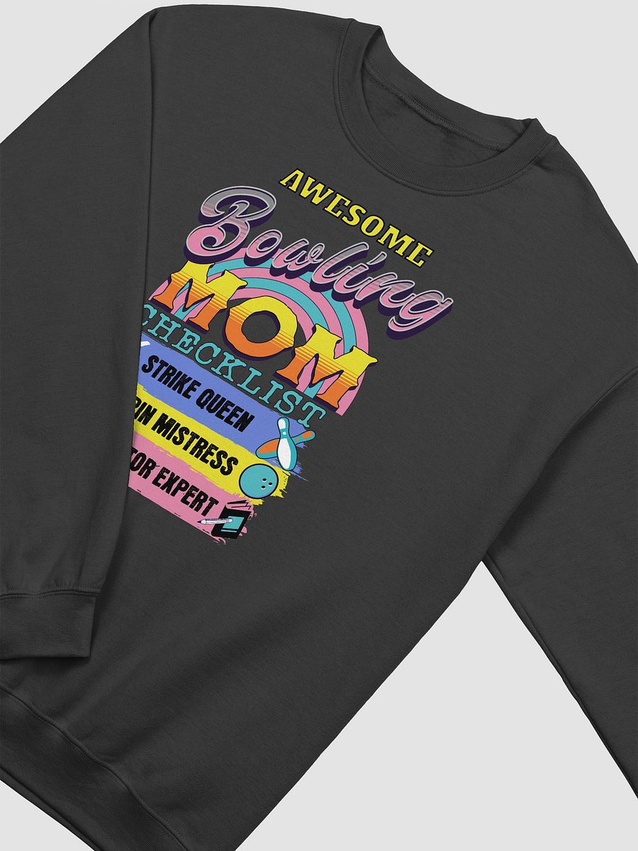Awesome Bowling Mom Checklist Crewneck Sweatshirt product image (2)