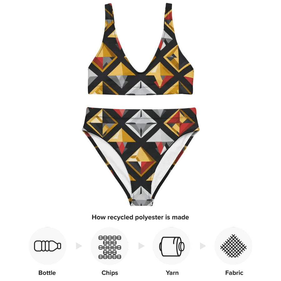 Black/Silver and Gold Diamond Bikini product image (4)