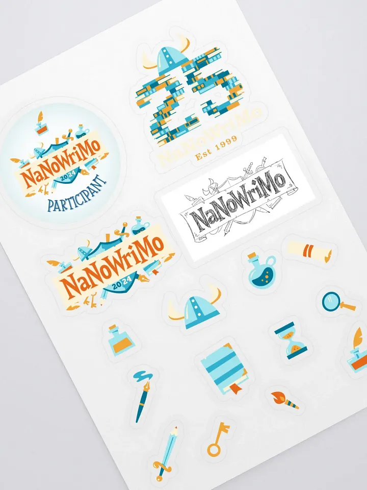 NaNoWriMo 2024 Participant Sticker Sheet product image (1)