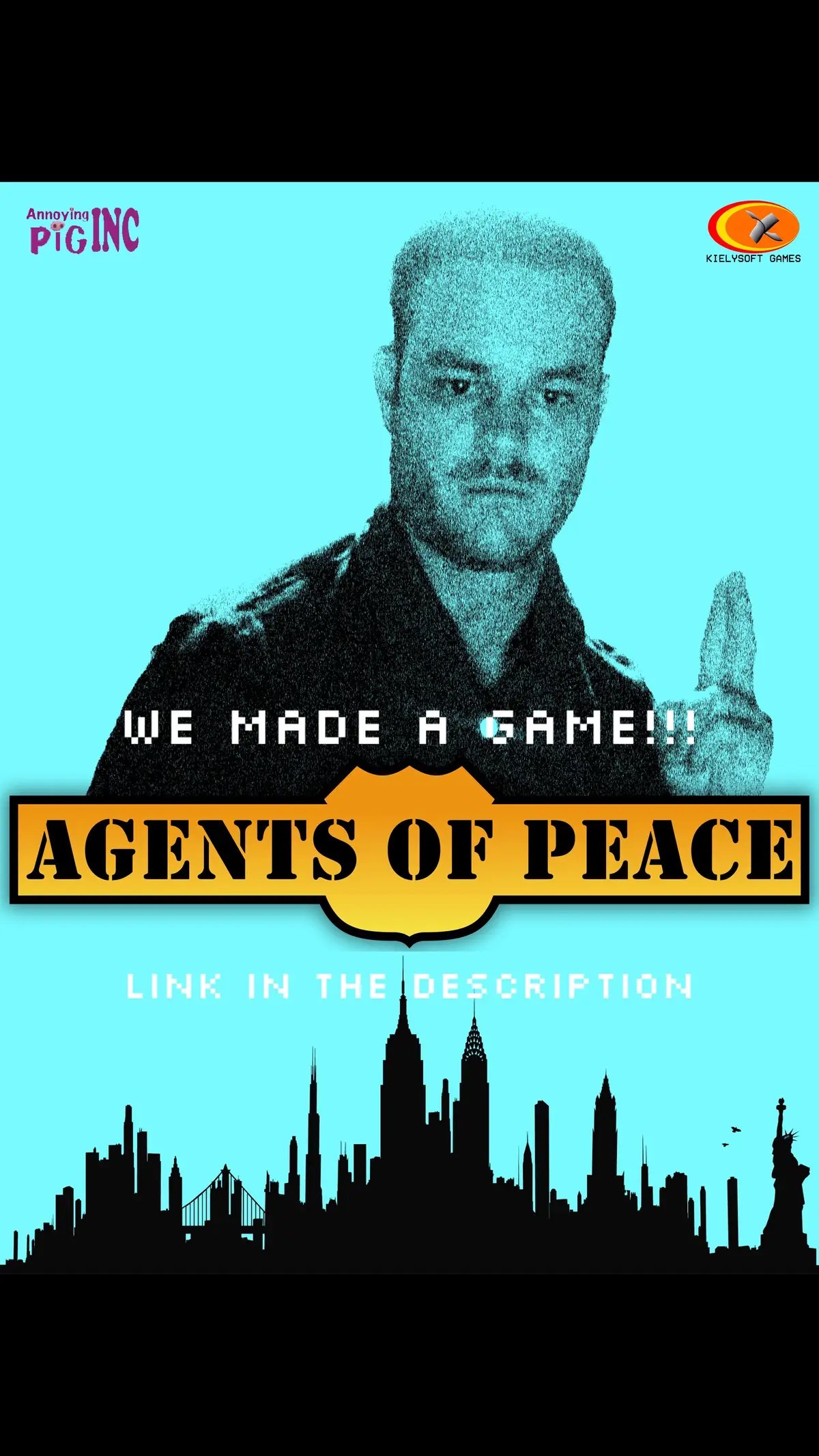 We’re excited to announce our first game, Agents of Peace! After years of hard work since middle school, it’s finally ready. We hope you enjoy it as much as we enjoyed creating it! Join Kevin, an FBI agent, in a 2D platformer as he races across the world to stop the Frostmaster from unleashing a nuclear weapon that could plunge Earth into an eternal ice age!  Get your copy of Agents of Peace here! annoyingpig-shop.fourthwall.com/products/agent… #game #gamer #gamedevelopment #gaming #games 