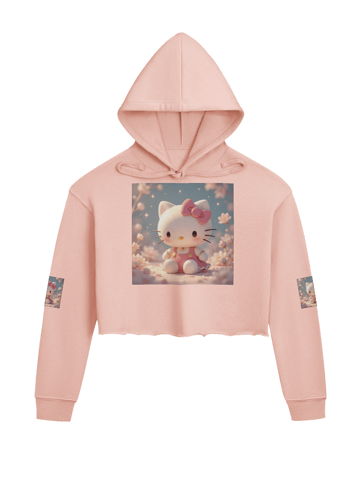Whimsical Cat Dreams Crop Hoodie product image (1)