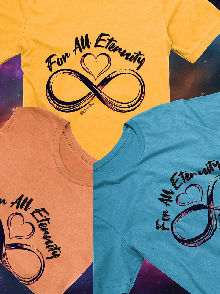 Infinity Love T-Shirt - Forever Heart Design, Valentine's Day Gift, Anniversary Gift, Sentimental Love Shirt, Timeless Love Gift, Special Occasion Shirt, Gift For Her or Him product image (1)