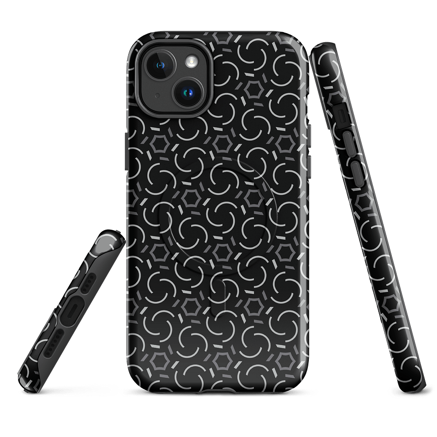 Smoke & Shadow Geometric Pattern Magsafe Tough Case for iPhone product image (1)