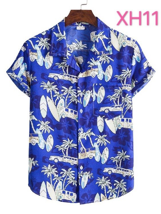 Hawaiian Beach Style Shirt Men's Casual Beach Suit Collar Short Sleeve product image (4)