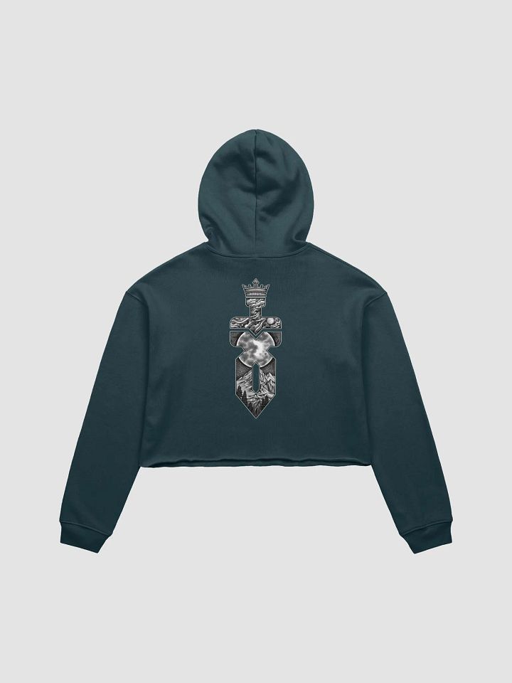 Crop Top Hoodie (White Logo) product image (2)
